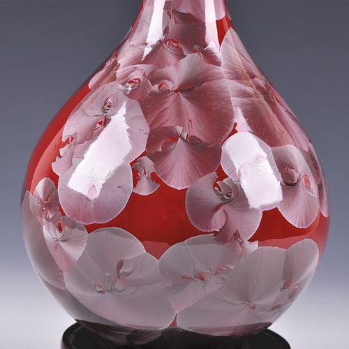 景德镇陶瓷器 水珠釉花瓶 现代时尚家居工艺品摆件 装饰收藏品 石榴瓶