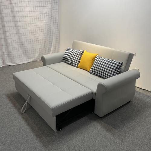 小户型多功能折叠沙发床 坐卧推拉两用客厅免洗科技布梳化