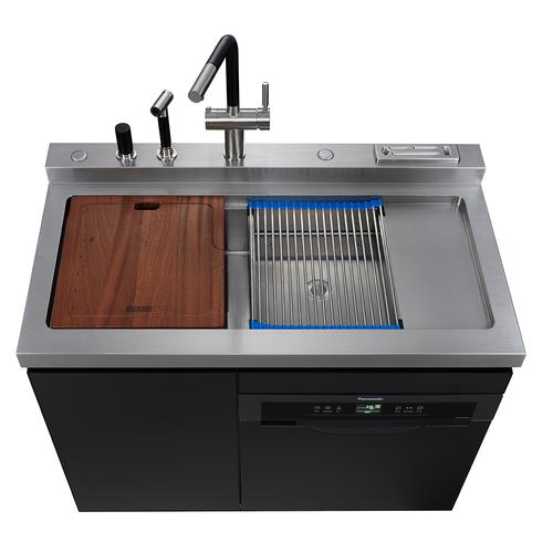 松下定制水槽厨房家用大通不锈钢多功能洗碗机一体水槽厨电一体机