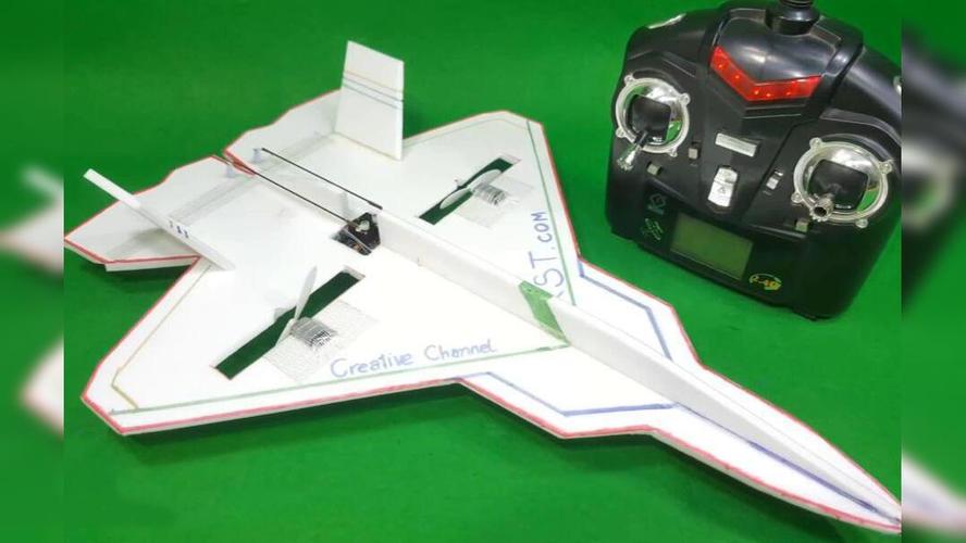 自制一台简易遥控f22战斗机航模 手工diy小型rc遥控飞机