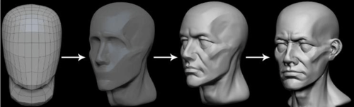 怎样用zbrush雕刻男人的脸部