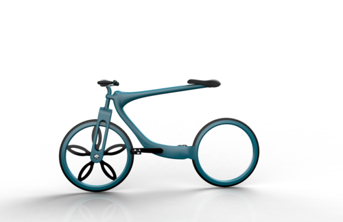 根据现有的自行车形态自主创新的一款概念自行车!
