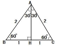 因为60度角b的正弦是ah除以ab,于是就是: sin60度=(根号3)/2.