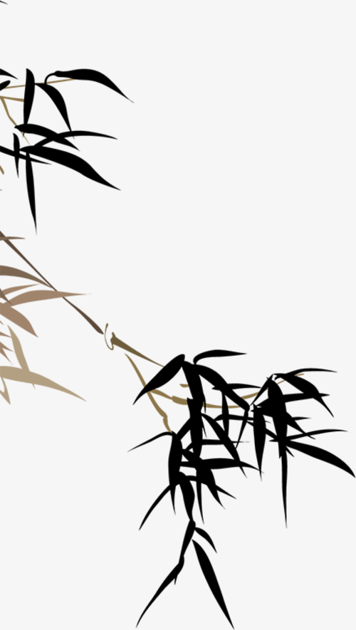竹子中国风山水画 - 当图网