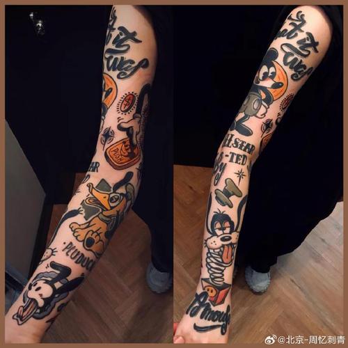 纹身分享##纹身设计##花臂纹身##北京周忆刺青