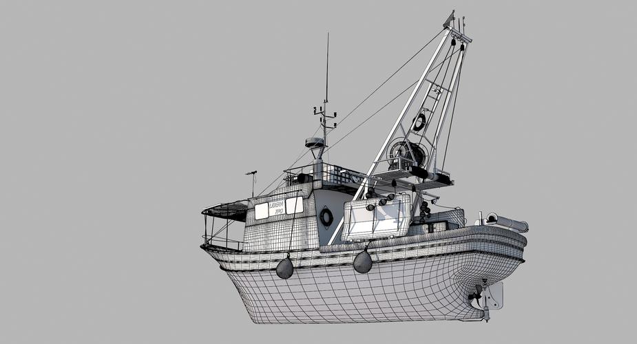 渔船3d模型