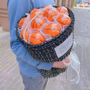创意表白礼物手工diy小香风小足球篮球花束包装材料送男孩男朋友