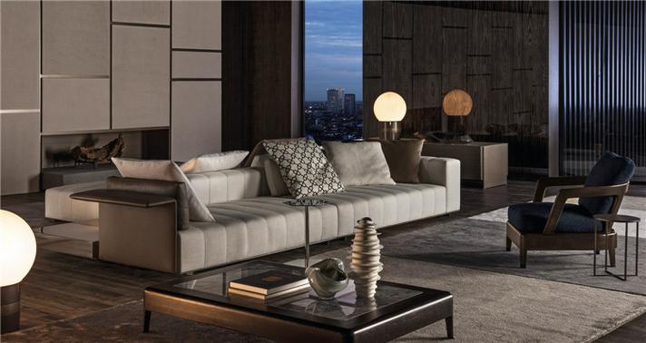 minotti沙发意式极简转角现代轻奢高端简约真皮大户型别墅米洛提 款式