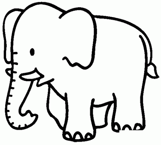 简单的儿童简笔画大象