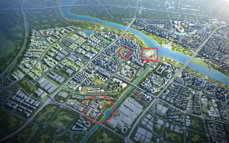 规划图中可以看到,在未来城内,除了已有的浙江建设职业技术学院上虞