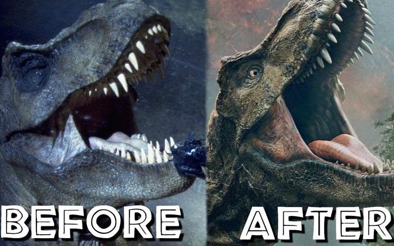 侏罗纪公园里的霸王龙是如何变化的