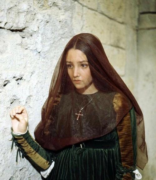 olivia hussey in "romeo and juliet" (1968) directed by franco