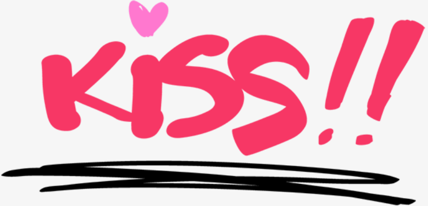 卡通字体kiss设计
