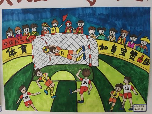 "小足球画中游,扬国威争上游"—记东城实验小学2018年足球文化绘画