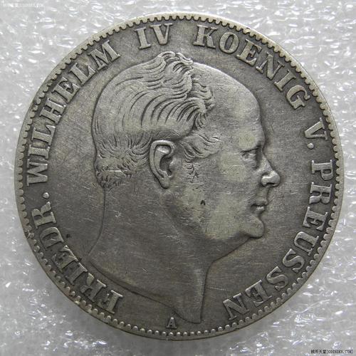 钱币天堂·交易区详情·德国1860年普鲁士威廉四世1泰勒银币