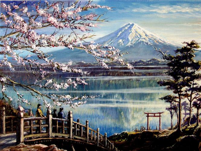 国外旅游那些不得不去的地方-日本美丽的的富士山