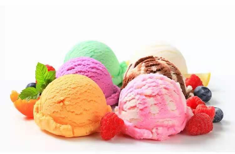 商用硬七彩摆摊冰淇淋粉1kg挖球彩虹冰激凌粉手工自制雪糕哈密瓜1包
