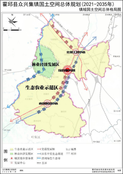 批前公示霍邱县众兴集镇国土空间总体规划20212035年公示稿