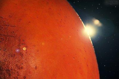 欢迎来到火星的世界你知道为什么火星上面是橙红色吗