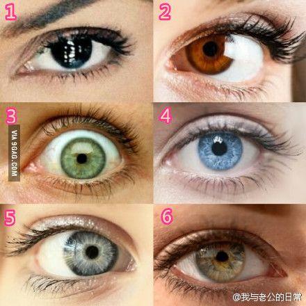 如果给你一次机会重新选择瞳孔的颜色,你会选择下面哪一个?