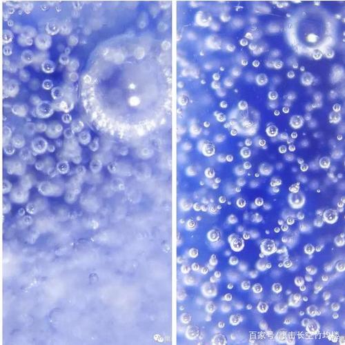 这两张图片看得出来气泡层次感很强,大气泡经过调焦,能看到有无数小
