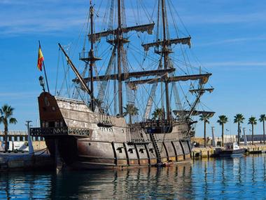 船只舰队著名的传统西班牙帆船16日18日.