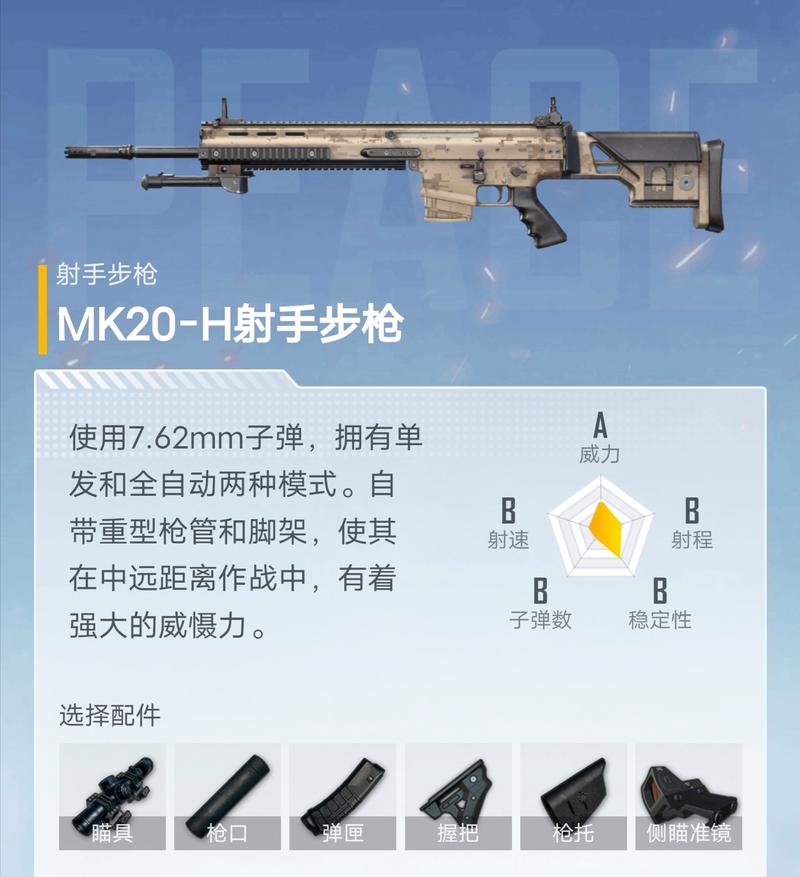 和平精英:mk20-h射手步枪 枪械评测篇(下)-玩咖游戏