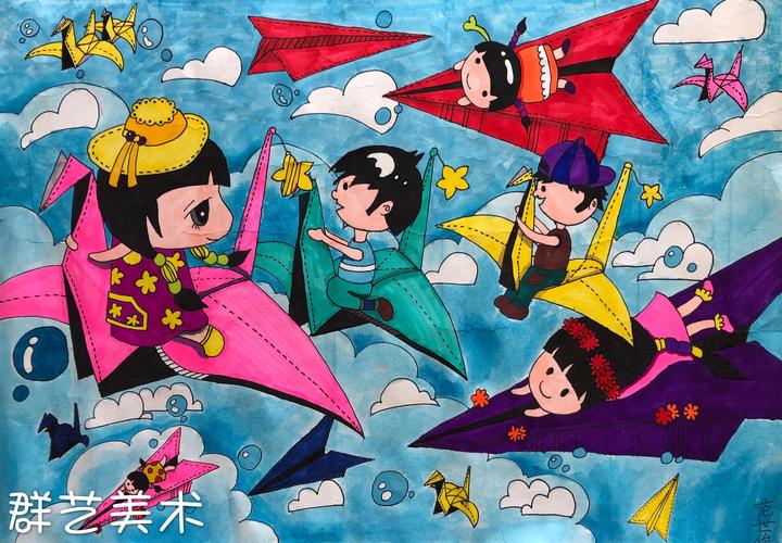 南平群艺美术2019年"国寿小画家"第九届少年儿童绘画比赛南平选区作品