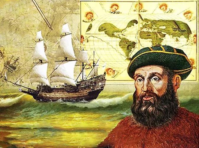 1519年航海家麦哲伦率领西班牙船队从哥伦布开辟的航线继续往南,在距