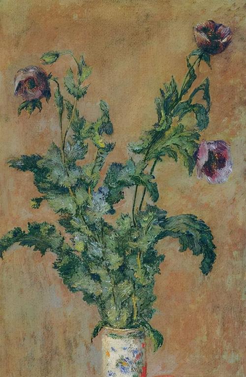 印象派大师莫奈的花卉静物油画作品