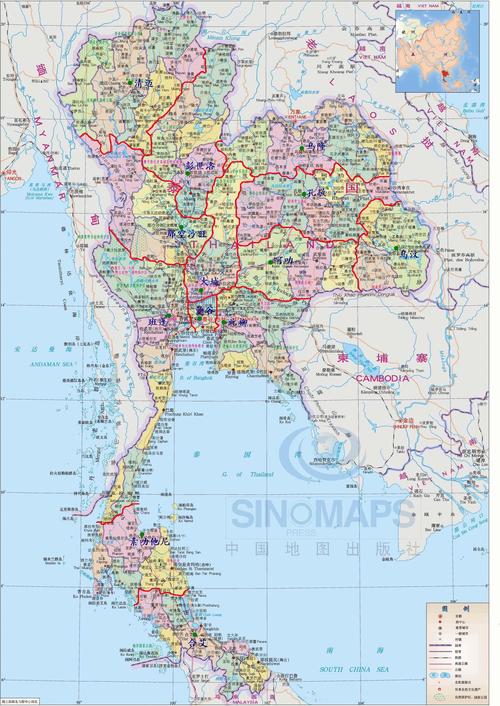 方舆- 万国区划 - 建议泰国分为13个大区 3直辖市 - powered by php