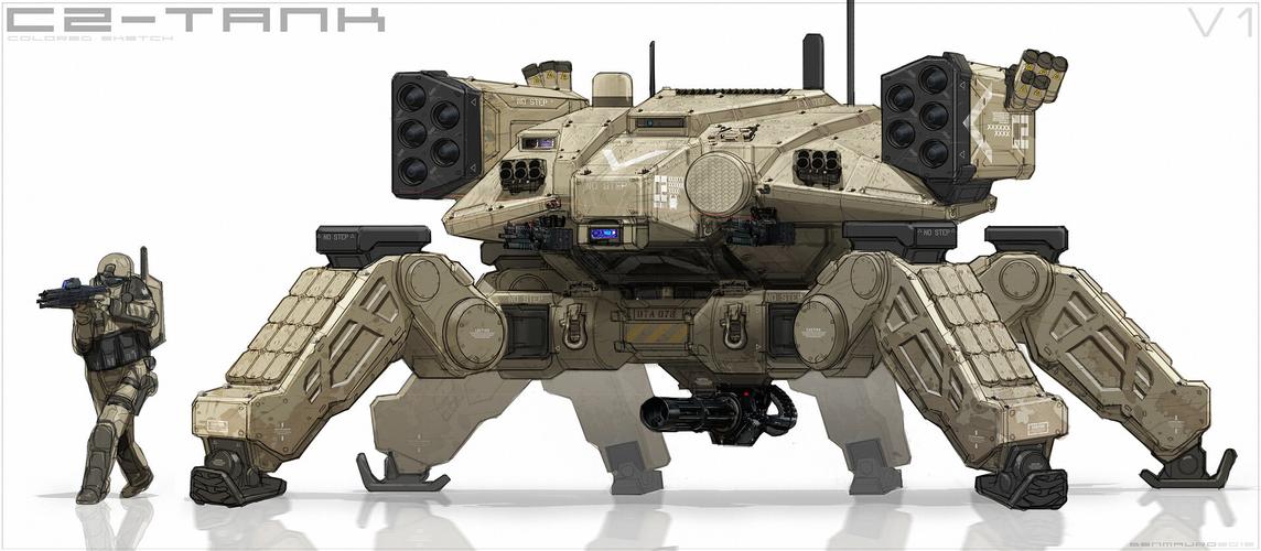 2050年投入战场的载具战车装备和战斗机器人