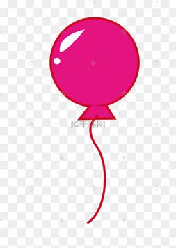 一个粉色气球