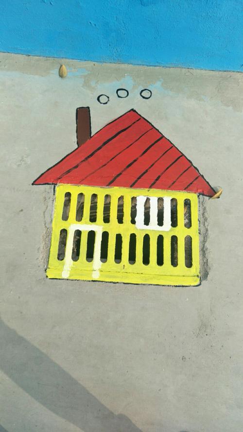 下水井盖遇涂鸦,幼儿园变身创意画廊——枳沟镇中心幼儿园井盖涂鸦