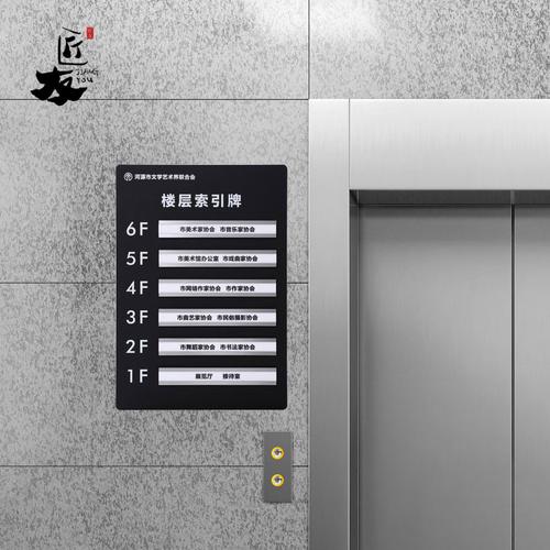 亚克力楼层索引牌导向牌电梯提示牌指引牌单元示意牌办公室门牌定制