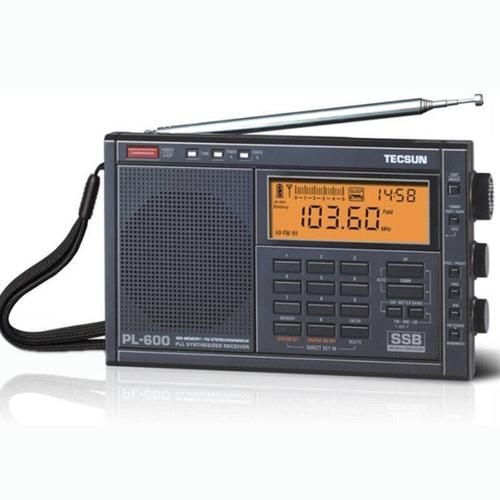 德生(tecsun)收音机 pl-600jh 全波段数字调谐立体声钟控充电半导体