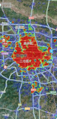 腾讯人口密度热力图郑州长沙佛山三市从同比例热力图看城市发展是怎样
