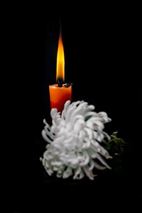 祭祀祈褔周年纪念追思腊烛烛火思念追忆