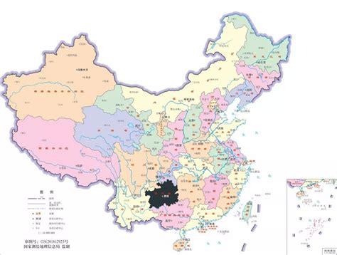 贵州在中国地图的位置