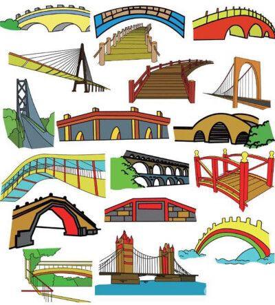 简笔画简笔画水上的桥赵州桥简笔画画法家乡的桥简笔画带颜色各种彩色