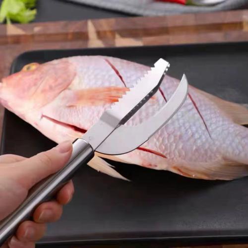 不锈钢鱼肚刀家用厨房刮鱼鳞器杀鱼小工具多用鱼鳞刨屠宰鱼用刀