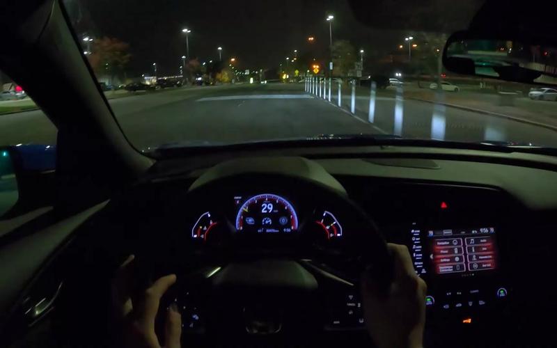 2020 本田思域 typer 2.0t 夜间驾驶 - 第一视角
