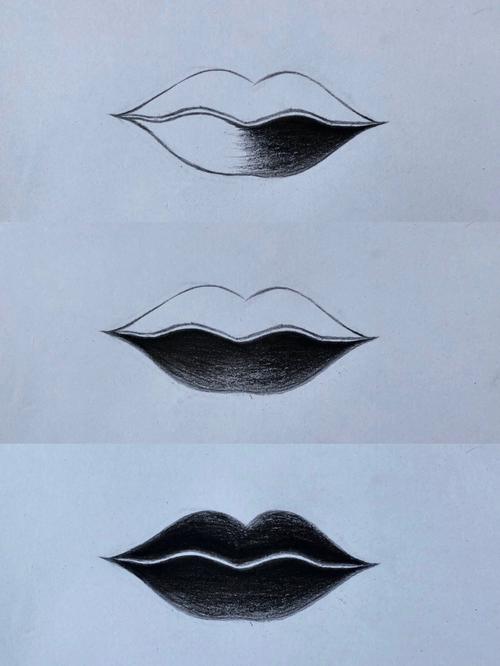 标准唇的画法分享