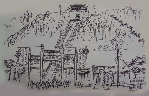 香山风景区的简笔画香山风景区的简笔画北京香山简笔画