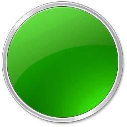 绿色的圆形按钮