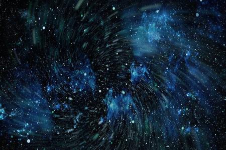 蓝色的黑暗夜空有多的恒星.银河在空间背景照片