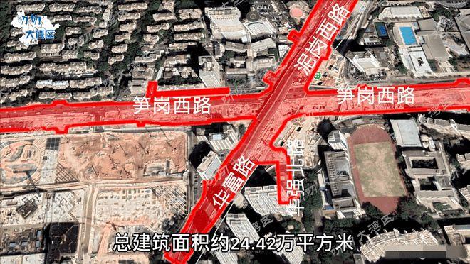 详解深圳地铁快线14号线黄木岗站7层地下交通枢纽2022年建成