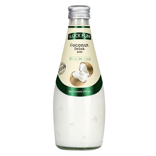 乐可芬lockfun泰国原装进口椰果椰汁饮料多口味果汁椰子水饮品原味290
