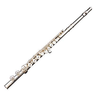 镀银正品长笛乐器初学学生16孔开孔法式按键长笛