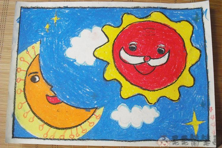 儿童画太阳作品集